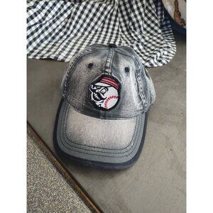 Cincinnati Reds Distressed Black Denim Ball Cap